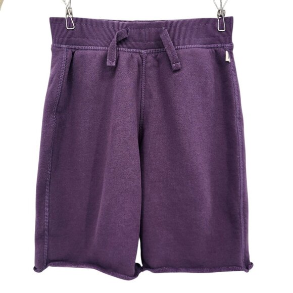 Pact Girls 6/7 Shorts Organic Cotton Pull On Sweat Shorts Purple - Picture 7 of 7